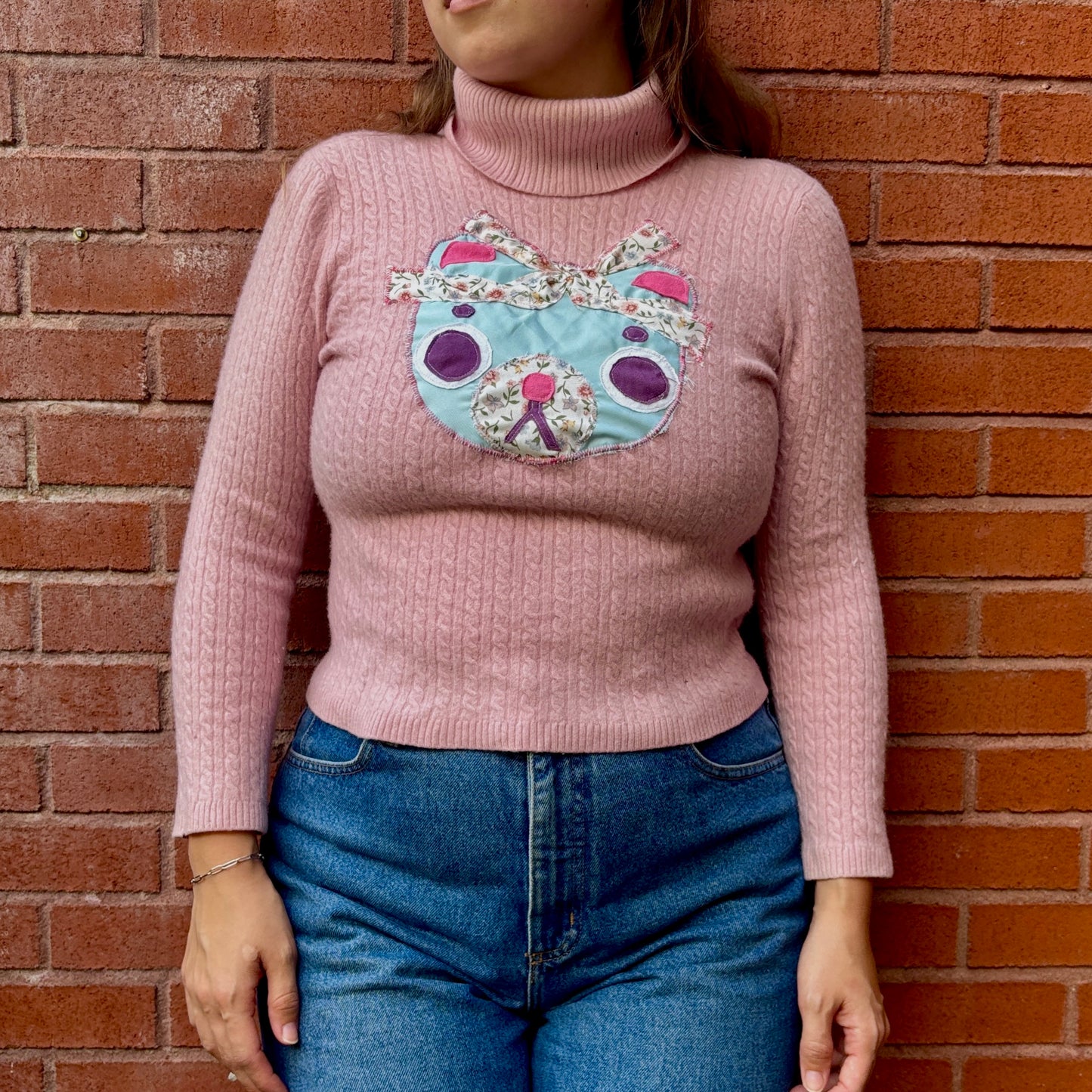 Petit ours pastel - UPCYCLÉ
