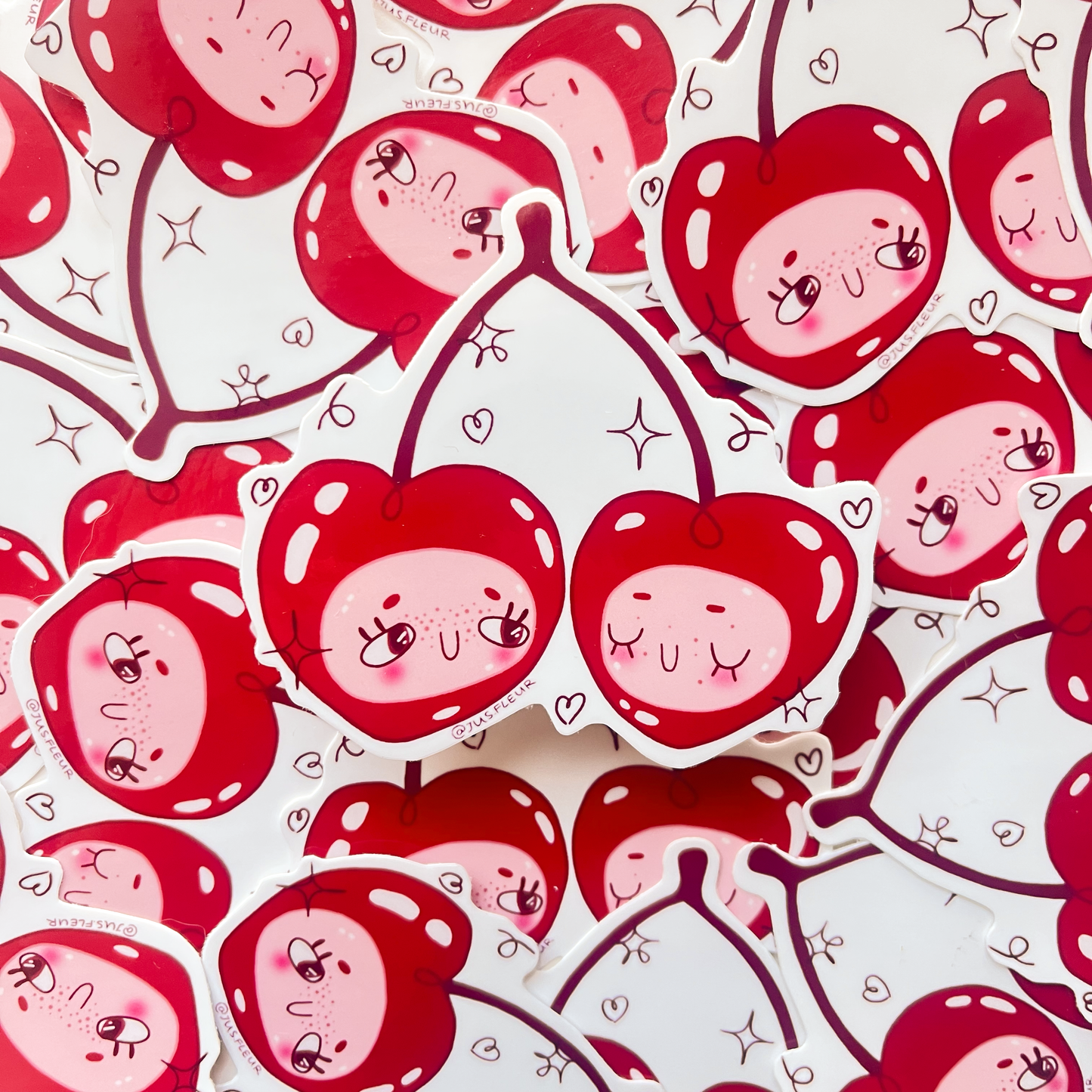 Autocollant cerises