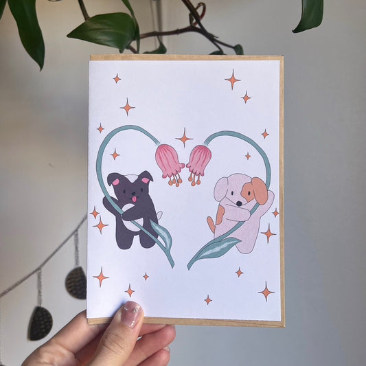 Carte chiens in love