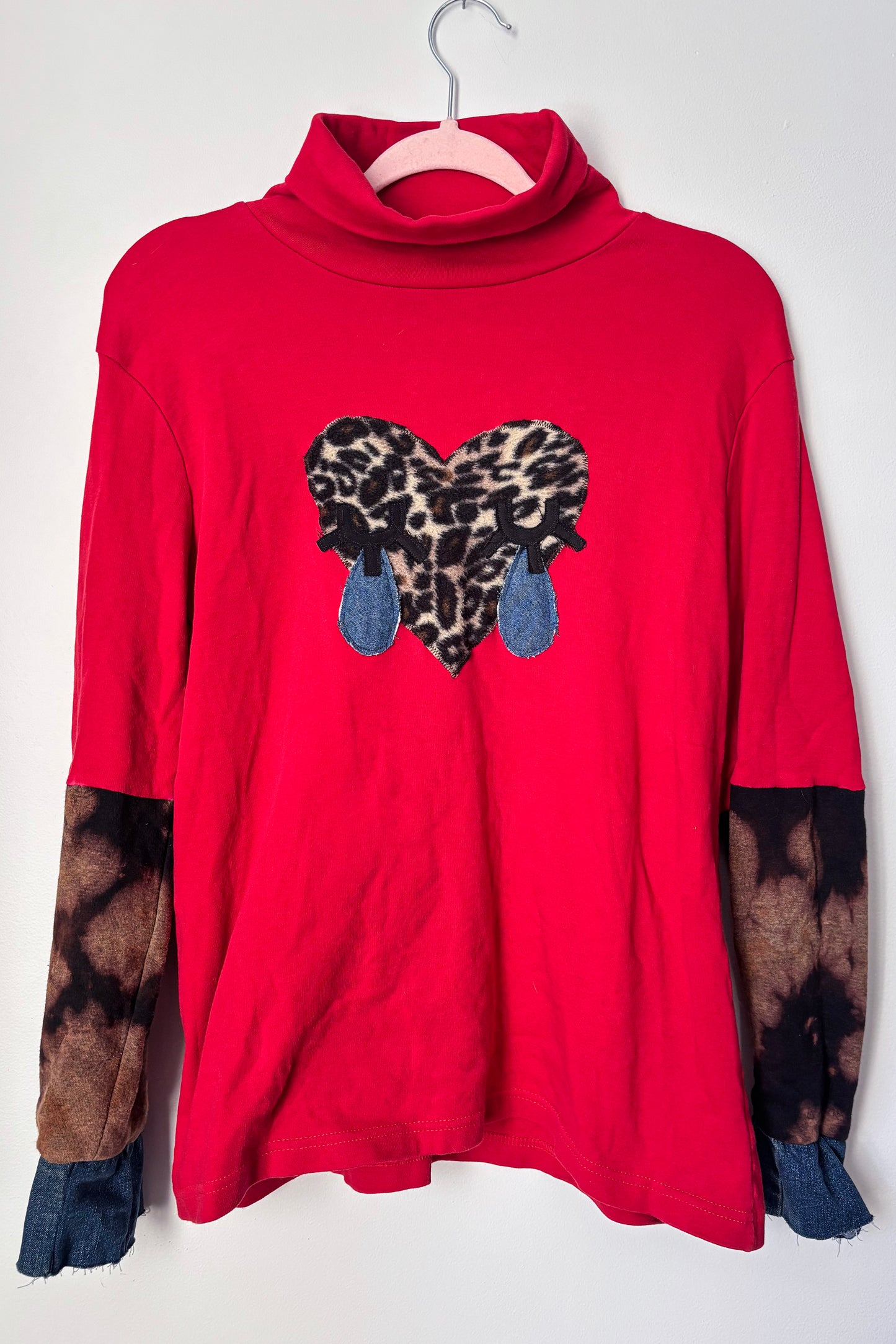 Coeur léopard - UPCYCLÉ