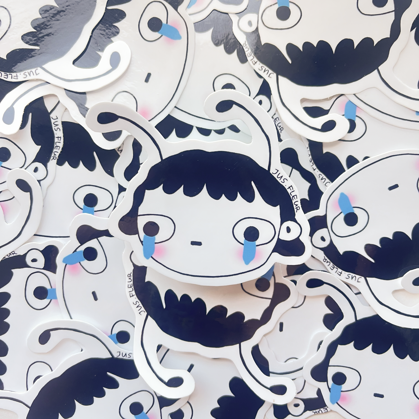 Autocollant insecte triste