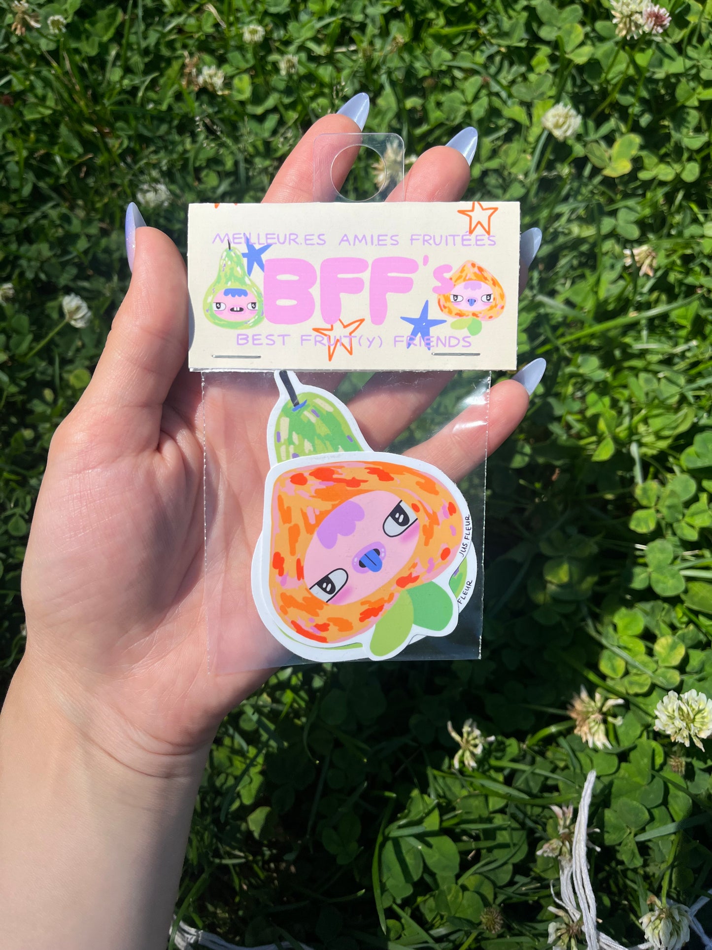 Fruits besties (duo d'autocollants d'amitié)