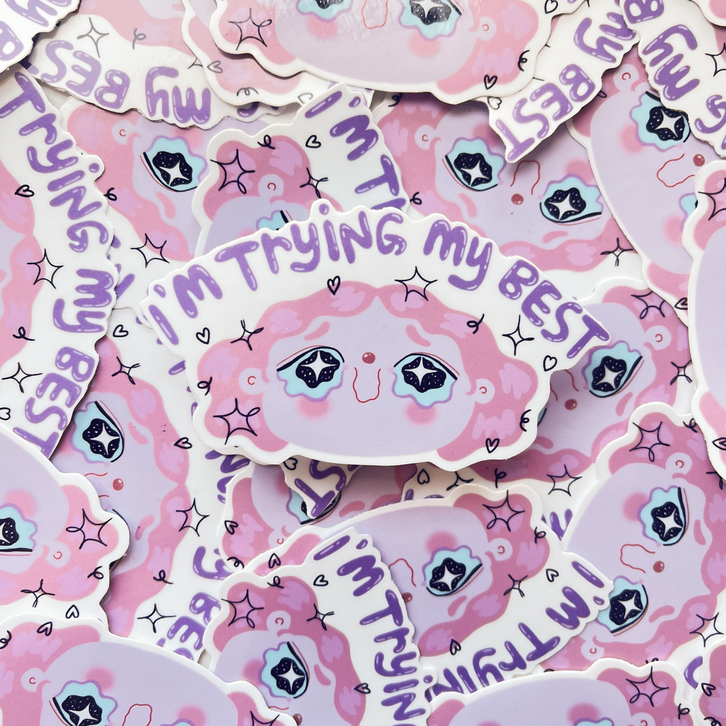 Autocollant I'm trying my best