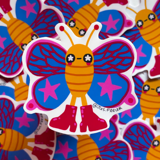 Autocollant papillon à la mode