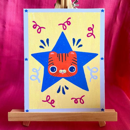 Tigre-étoile - impression