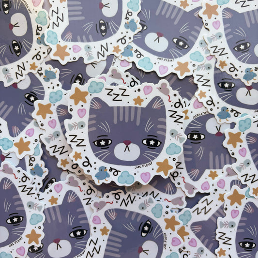 Autocollant chat dodo