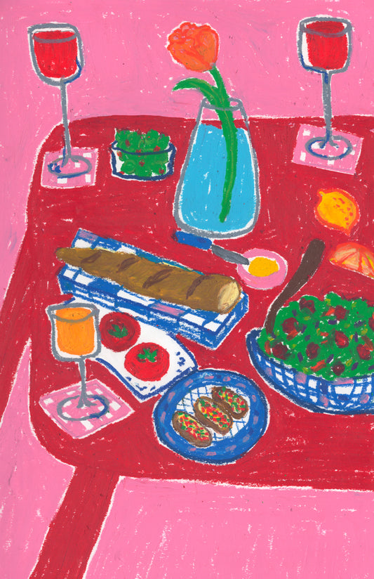 Dîner d'été - impression 11x17 - PRÉVENTE