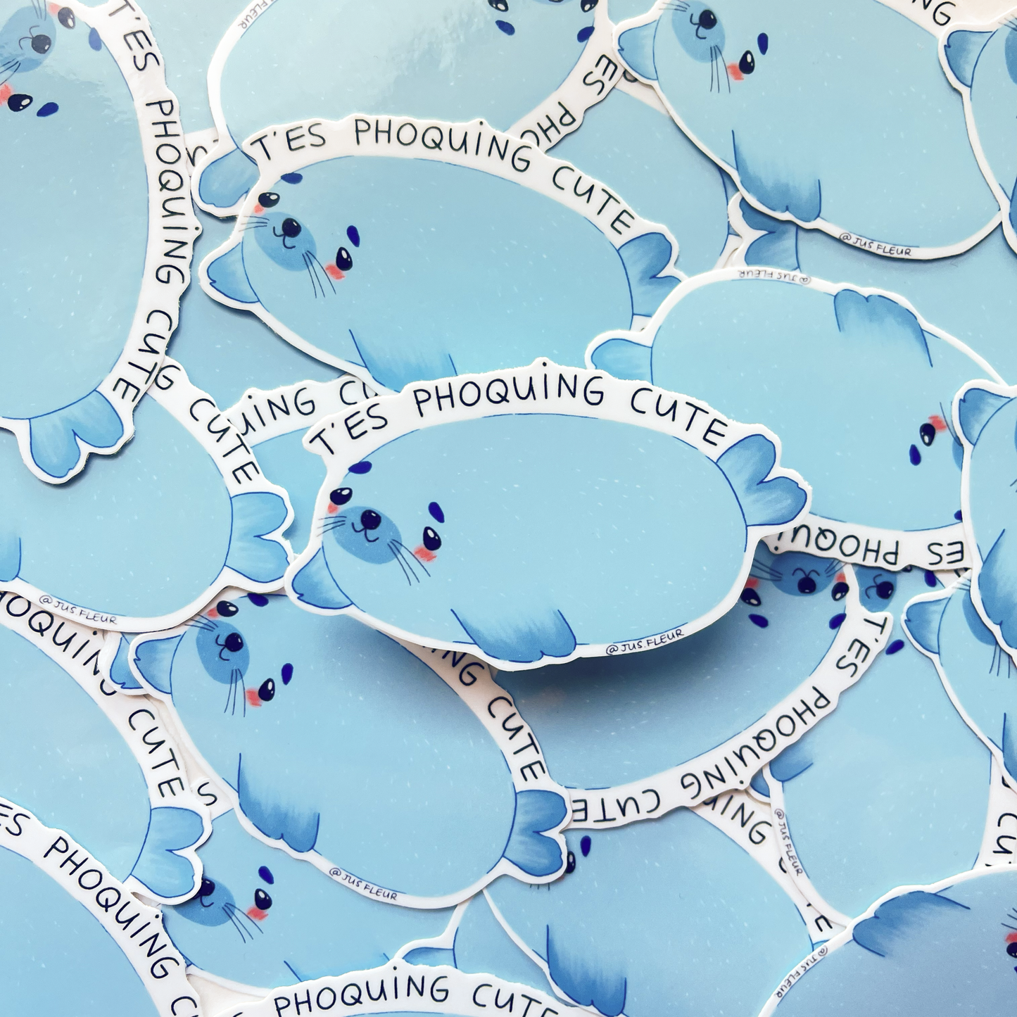 Autocollant t'es phoquing cute