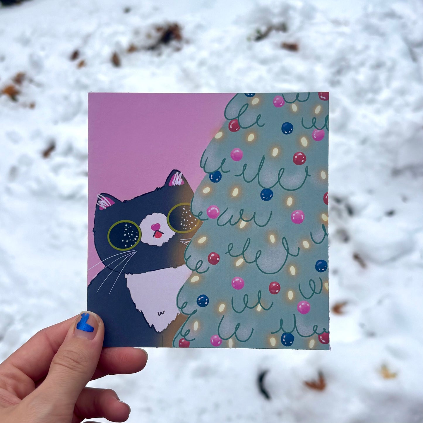 Cherries greeting card 