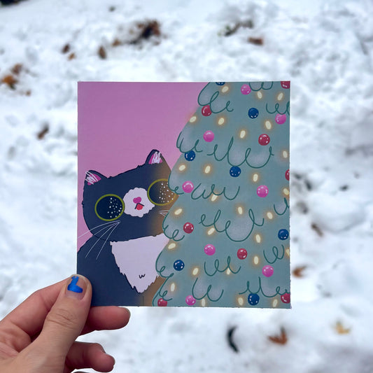 Cherries greeting card 