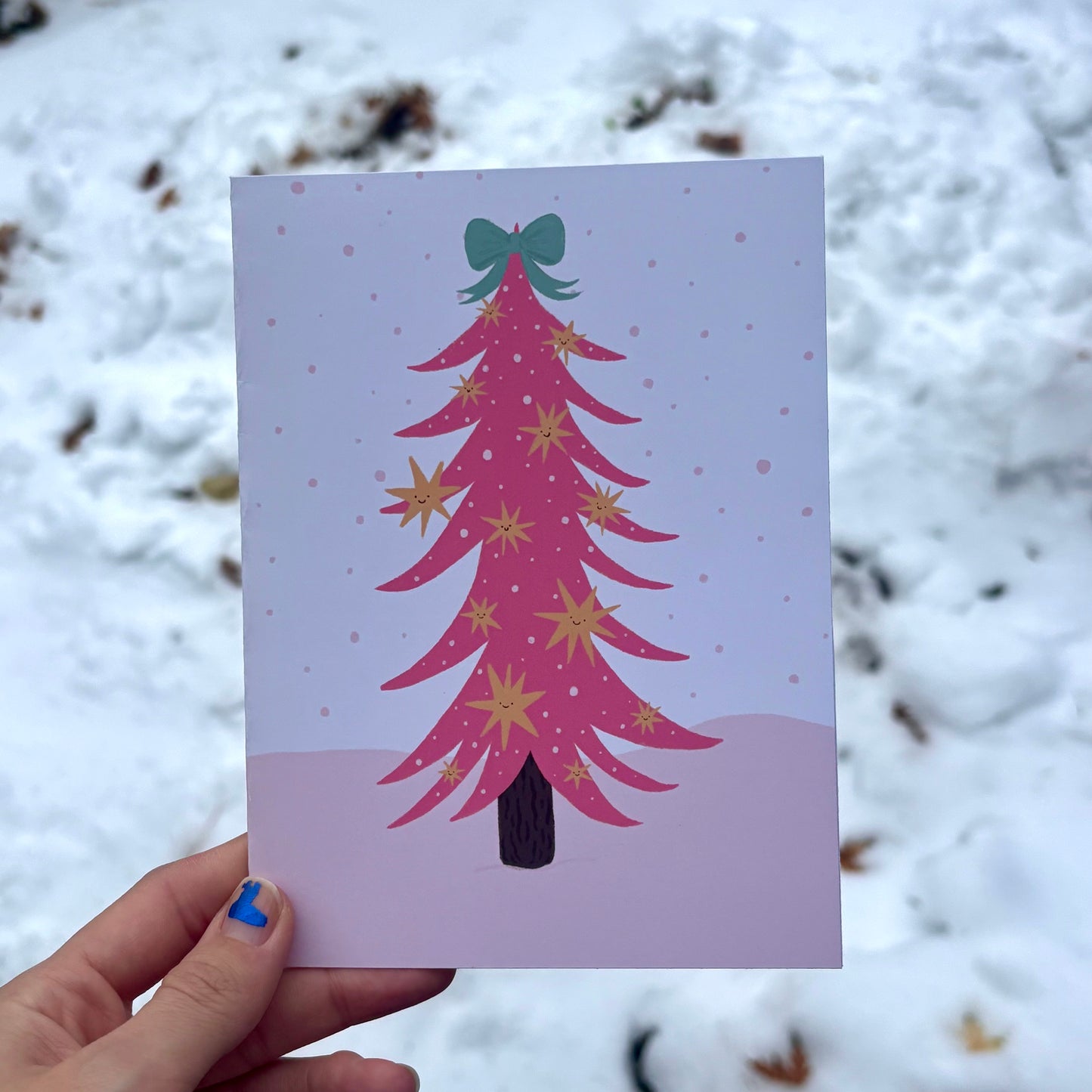 Cherries greeting card 